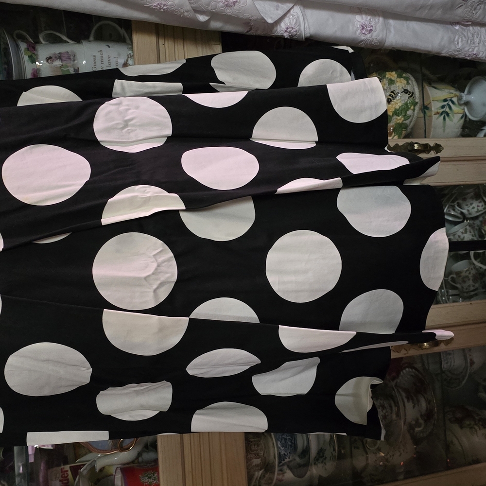 Polka Dot Black and White Skirt